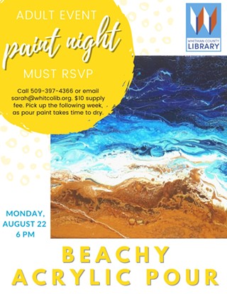 Beachy Acrylic Pour Adult Paint Night