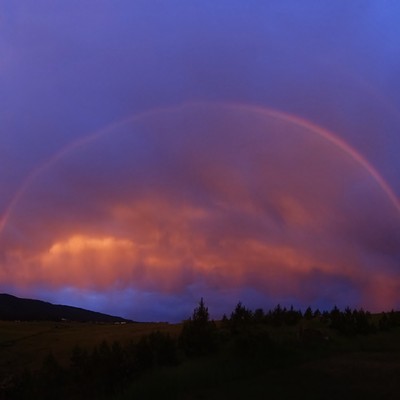 Beautiful sunrise rainbow near Grangeville, ID  June 29th.