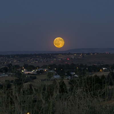 Taken July 2nd full moon (Buck Moon) from the Heights looking over at Lewiston By Donna Moto Hjelm