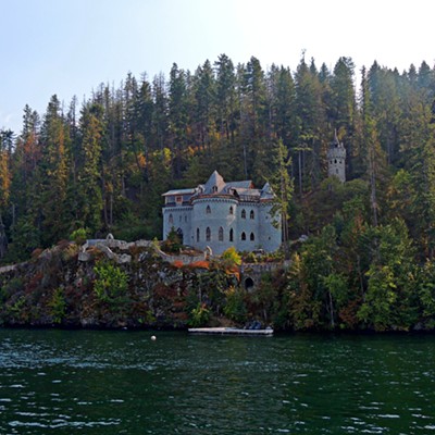 This photo of the European-style Castle Von Frandsen being built on the shores of Lake Pend Oreille was taken by Leif Hoffmann (Clarkston, WA) on September 5, 2021 while taking a boat tour on the lake.