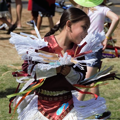 Child dancer at powwow