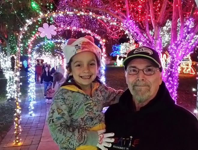Christmas at Lokamotive Park with Grandpa