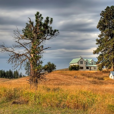 Classic old farm house near Troy Idaho processed with high dynamic range technology