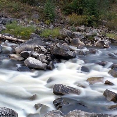 A patch of rapids on the Clearwater River