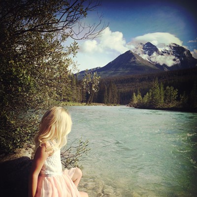 Emree Overberg of Clarkston, 6, daughter of Mike and Raina Overberg, is taking in the beautiful scenery in Banff National Park in Alberta, Canada. The family traveled to Canada in July and spent several days hiking to various lakes in the park. The photo was taken by Raina.