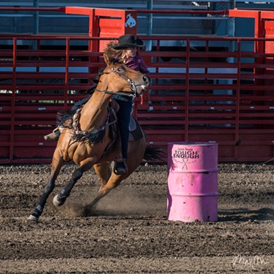 Determined to qualify for her first Lewiston Roundup