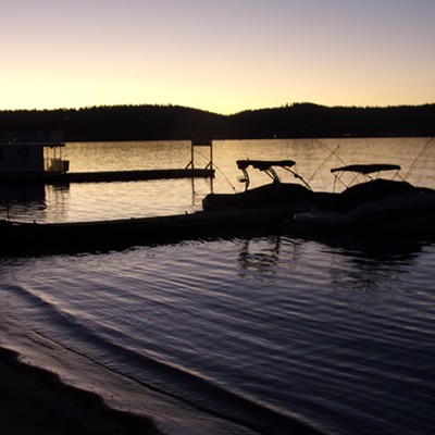 dusk on Payette lake