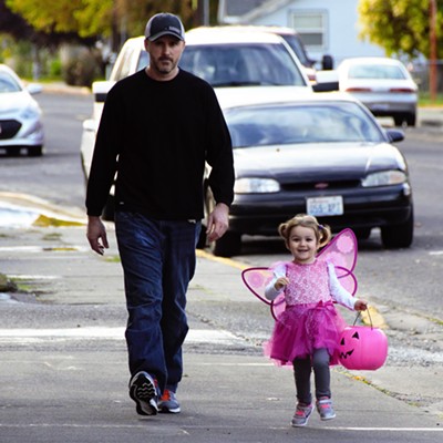 Fairy Lila and Daddy on Halloween