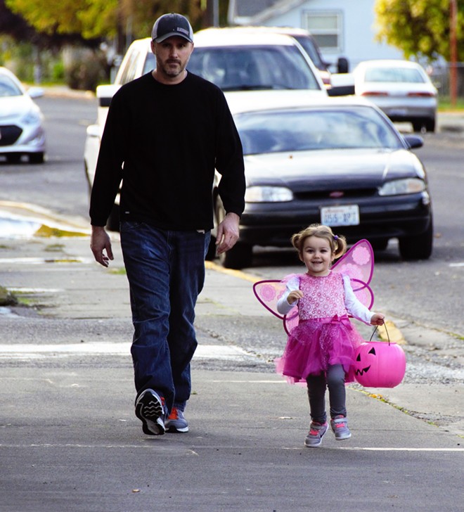 Fairy Lila and Daddy on Halloween