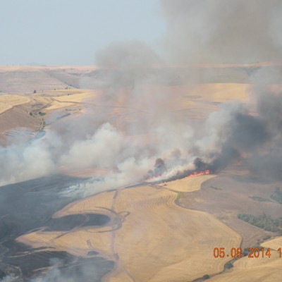 Fire along Gifford and Reubens Rd