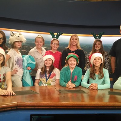 Webster Elementary's Girl Power group took a field trip to KLEW News on Thursday, Dec. 3. The group received a tour of the station and got a chance to meet the anchors and production crew. The girls are in 4th-6th grade at Webster Elementary. In the front row, left to right, are Emily Toups, Rachael Cook, Scout Alford, Haylee Martin, Kylar Boyd. In the back row, left to right, are Suzette Reynoso, Madelin Foote, Carol Zinke, Cyanna Blair-Lawrence, Jennifer Wallace, Myah Kytonen, and&nbsp;Keith Havens.