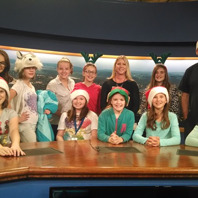 Girl Power group visits KLEW News