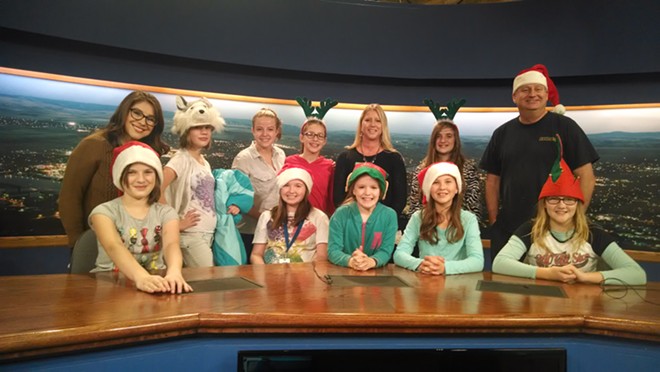 Girl Power group visits KLEW News