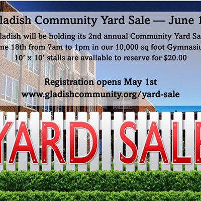 Gladish annual yard sale