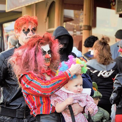 There were many interesting and colorful costumes on people for this year's Halloween downtown Clarkston, October 31, 2017. Snapped by Mary Hayward.