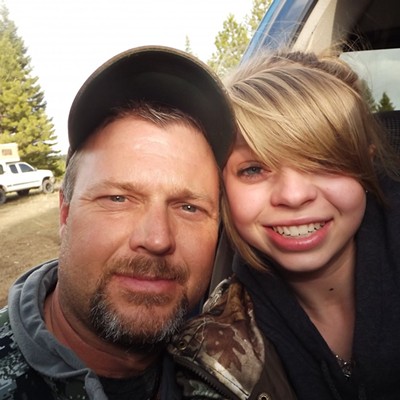 I love you daddy.(: My dad and I turkey hunting up at Joseph Plains, ID