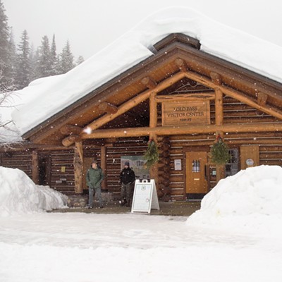 We stopped in at the Lolo Pass Welcome Center February 2, 2019. There was lots of snow but not as much as many years past. Mary Hayward of Clarkston took this shot.