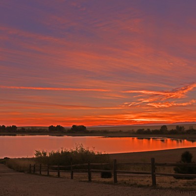 Sunrise at Mann Lake, Sept. 25.&nbsp;Photo by Donna Moto Hjelm.