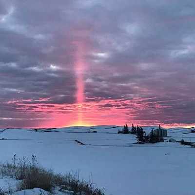 Photo was taken on March 5, 2018, north of Moscow, near the Estes Elevator. Photo by Nick Naylor