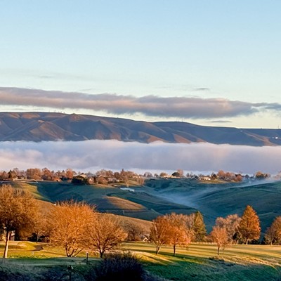 View overlooking Quail Ridge golf course and hills.