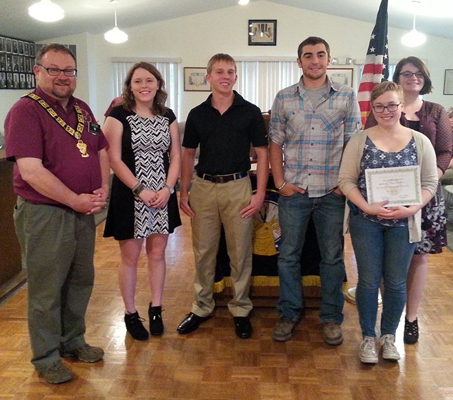 Moscow Elks Lodge Scholarship Winners