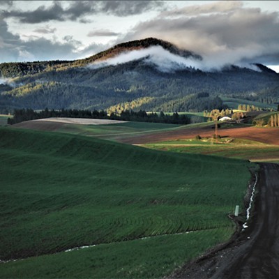 Moscow Mountain as seen on the evening of 5-14-22.  Courtesy of Keith Gunther