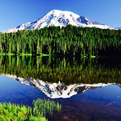 Mt. Rainier at reflection lake