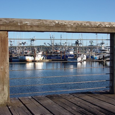 Had a lovely couple of days of 74 degree weather in Newport Oregon this last weekend. This is a portion of the fishing fleet taken from the bayfront boardwalk.