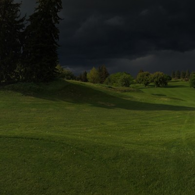 Ominous weather over the University of Idaho&#146;s golf course. Taken 5/20 by Thad Froio.
