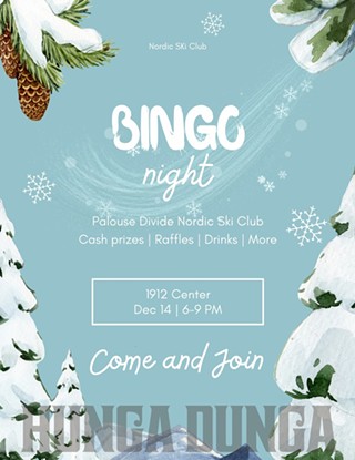 Palouse Divide Nordic Ski Club Bingo Fundraiser