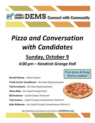 Pizza and Conversation with Candidates