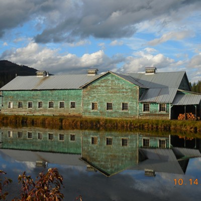 Reflections: Sawmill remnant, Elk River, Idaho. Photo my Mark A. Johnson.