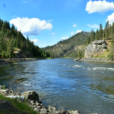 Clearwater River was running high over Mother's Day weekend.