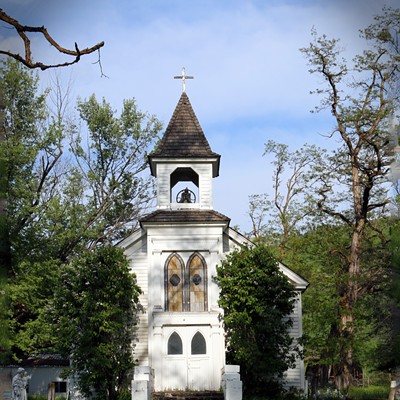 Photo taken May 6 of the old church up Mission Creek Road. By Donna Moto Hjelm