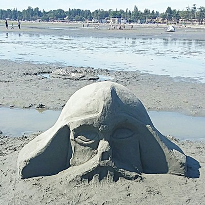 Entry at Bellingham Washington sandcastle building compition. Taken by Dan Aeling Saturday July 20.