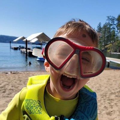 4 year old Liam is loving summer and the beach!