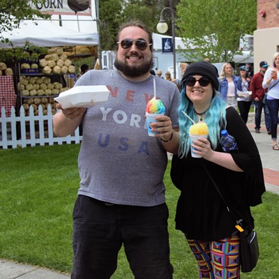 My friends Garrison and Page had a blast @ Art Under the Elms. Mary Hayward of Clarkston took this shot April 28, 2019.