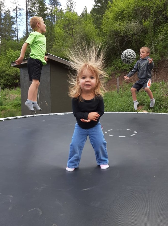Static on the trampoline