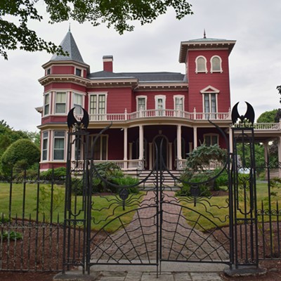 Stephen King's Victorian mansion in Bangor, Maine on August 18th.
