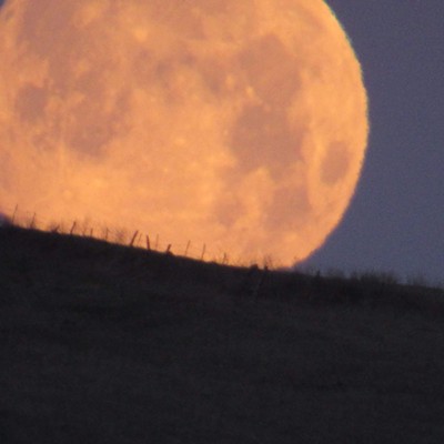 A picture of the super moon on March 20th in Culdesac Idaho!