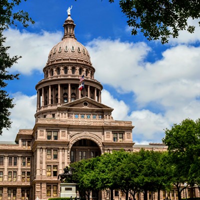 The Texas State Capitol in Austin, photographed by Bob Woods, on April 12, 2018.