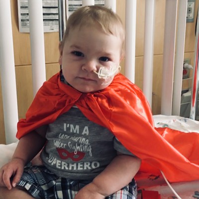 Thomas on Transplant Day, Seattle Childrens Hospital