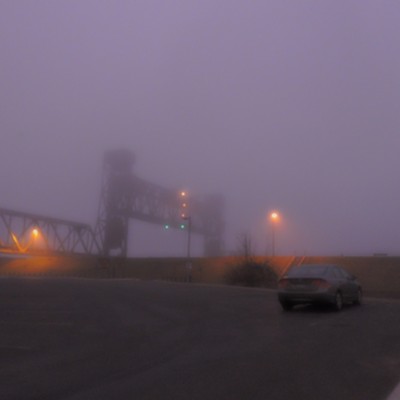 Fog pic of train bridge