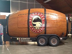 Roll out the (big) barrel: Deschutes Brewery&#146;s large mobile keg will be on display at the fourth annual Lewiston Brewfest