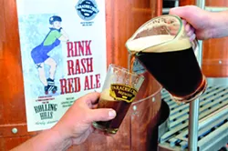 Paradise Creek Brewery new micro-brew Rink Rash Red has been made for a fund raiser for the Rolling Hills Derby Dames. - TRIBUNE/KYLE MILLS