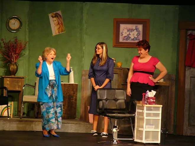 Moscow Community Theatre's 2014 production of "Steel Magnolias" featuring actresses Troy Sprenke, Alexi Brown, Aubree Flanery