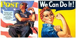 Rosie the Riveter is not the woman in "We Can Do It"
