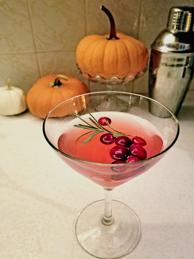 Shake up tradition with this Cranberry Gimlet