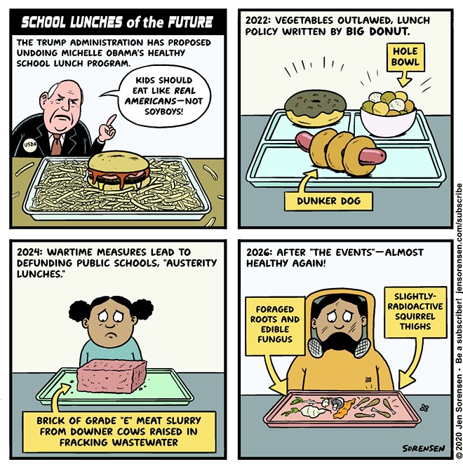 School lunches of the future: Sorensen comic &#151; week of Jan. 23