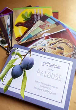 Jeanne Leffingwell of Moscow is selling a collection of recipes that use plums. - GEOFF CRIMMINS/DAILY NEWS
